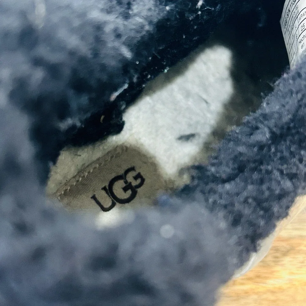 UGG RAINCLOUD CLEAR WATERPROOF RUBBER WOOL LINED RAIN BOOTS Size 8